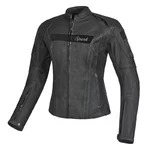 Women’s Leather Motorcycle Jacket Spark Virginia - Black