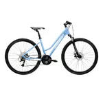 Dámské crossové kolo Kross Evado 3.0 28" Gen 007 - modrá / bílá / lesk