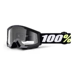 Dětské motokrosové brýle 100% Strata Mini - Gron černá, čiré plexi