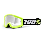 Dětské motokrosové brýle 100% Strata Mini - Yellow žlutá, čiré plexi
