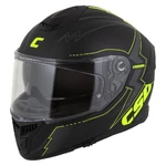 Cestovná helma Cassida Integral GT 2.1 Flash čierna matná/žltá fluo/tmavo šedá