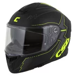 Moto přilba Cassida Integral GT 2.1 Flash černá matná/žlutá fluo/tmavě šedá