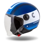 Helma na moped Cassida Handy Metropolis modrá/tmavě modrá/bílá