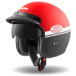 Motorradhelm Cassida Oxygen Jawa OHC 2023 rot matt/schwarz/weiß