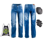 Pánské moto jeansy W-TEC Davosh - modrá