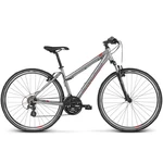 Women’s Cross Bike Kross Evado 2.0 D 28” – 2022 - Silver/Red