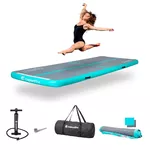 Inflatable Exercise Mat inSPORTline Airstunt 400 x 100 x 10 cm Gray w/ Hand Pump