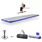 Inflatable Exercise Mat inSPORTline Airstunt 500 x 100 x 10 cm White w/ Hand Pump