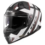 Helma na moto LS2 FF811 Vector II Carbon Strong Gl. White