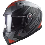 Motorkářská helma LS2 FF811 Vector II Splitter Matt Titanium Red