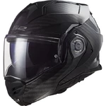Flip-Up Motorcycle Helmet LS2 FF901 Advant X Solid Carbon P/J