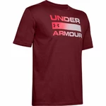 Pánske tričko Under Armour Team Issue Wordmark SS - Cordova