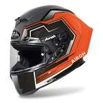 Helma na motorku AIROH GP 550S Rush matná oranžová fluo