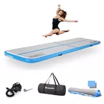 Airtrack inSPORTline Airstunt 400x100x10 cm bílá s elektrickou pumpou
