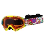 Kids ski goggles WORKER Sterling with graphics - Z12-YEL-yelow graf.