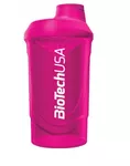 Átlátszó Wave Shaker - 600 ml - magenta-pink