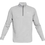 Men’s Sweatshirt Under Armour Threadborne Streaker 1/4 Zip - Steel Light Heather/Charcoal Medium Heather/Reflective