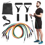 Nastavitelný gumový expandér inSPORTline Morpo Tubes 140 cm / 4,5-45 kg