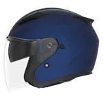 Motorkářská helma NOX N129 modrá metalická