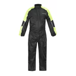 Motorcycle Rain Suit NOX/4SQUARE Safety - Black-Fluo Yellow