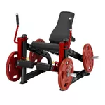 Leg Extension Machine Steelflex PlateLoad Line PLLE - Black-Red