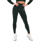 Női  leggings Boco Wear Bottle Green Cropped