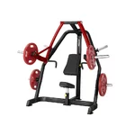 Decline Chest Press Machine Steelflex Plateload Line PSDP - Black-Red