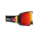Motocross Goggles Red Bull Spect Strive Panovision, Matte Black, Red Mirrored Lens