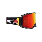 Motokrosové okuliare RedBull Spect Strive Panovision, čierne matné, plexi červené zrkadlové