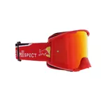 Motocross Goggles Red Bull Spect Strive, Matte Red, Red Mirrored Lens