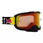 Motocross Goggles Red Bull Spect Evan, Matte Black, Red Mirrored Lens