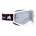 Motocross Goggles Red Bull Spect Evan, White, Smoke/Silver Lens