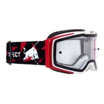Motokrosové okuliare RedBull Spect Torp, biele/červené, číre plexi