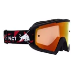 Motocross Goggles Red Bull Spect Whip, Matte Black, Red Mirrored Lens