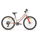 Juniorský dievčenský bicykel Galaxy Ruby 24" 9.0 - strieborná