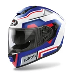 Helma na moto AIROH ST.501 Square lesklá modrá/červená