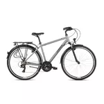 Men’s Trekking Bike Kross Trans 1.0 28” SR – 2021 - Grey/Black