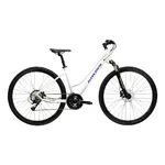 Dámské crossové kolo Kross Evado 4.0 28" Gen 007 - šedá / námořnická modrá / lesk