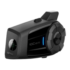 Bluetooth fejhallgató beépített 4K kamerával SENA 10C EVO Interkom SENA SF4 - 2 részes szett  (1,6 km hatótávolság)