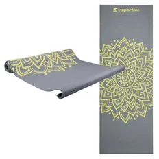 Podložka na jogu inSPORTline Spirit 172x61x0,3 cm - šedá
