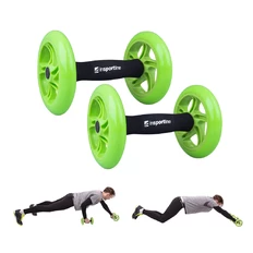 Cvičení břišních svalů inSPORTline AB Roller Double