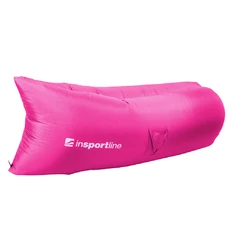 Oryginalny Dmuchany leżak lazy bag na lato inSPORTline Sofair materac fotel - Różowy