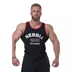 Pánské tílko Nebbia Old School Muscle 193 - Black