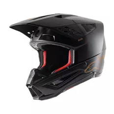 Moto prilba Alpinestars S-M5 Solid čierna/hnedá matná 2022