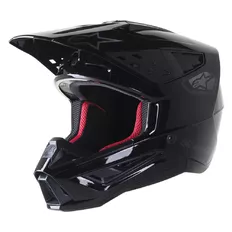 Moto prilba Alpinestars S-M5 Scout čierna/strieborná lesklá matná 2022