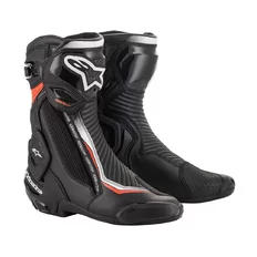 Dámské moto boty Alpinestars SMX Plus 2 černá/bílá/červená fluo 2022 - černá/bílá/červená fluo