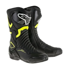 Dámske moto topánky Alpinestars S-MX 6 černé/žlté fluo 2022 - čierne/žlté fluo