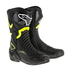 Dámské moto boty Alpinestars S-MX 6 černé/žluté fluo 2022 - černé/žluté fluo