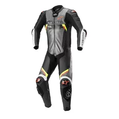Kombinéza na motorku Alpinestars Jednodílná moto kombinéza Alpinestars Missile 2 Ignition metalická šedá/černá/žlutá/červená fluo 2022