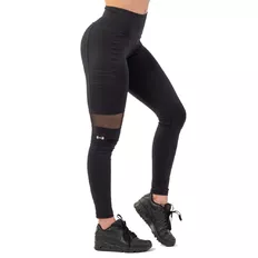 Nebbia leggings Sporty magas derékkal és oldalzsebbel - fekete